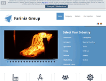 Tablet Screenshot of farinia.com